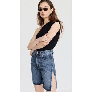 BRAND NEW AGOLDE Vida High Rise Relaxed Straight Denim Shorts Size 24
